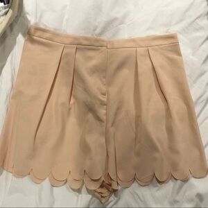 ASOS scalloped blush shorts Size 12 Like New